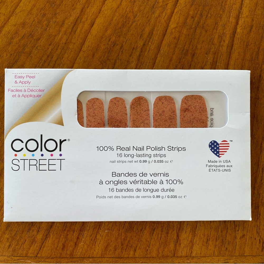 Color Street Press-On Nail Strips NWT “Pumpkin Spice & Everything Nice”